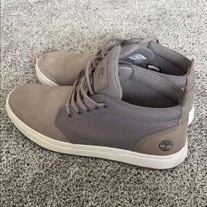 Timberland Men's Gray High-Top Sneakers - Size 11.5